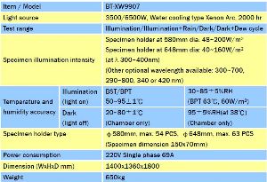 迪暘氙弧燈耐候試驗機